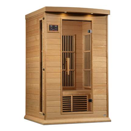 Maxxus S-Line Yoga 2-Person Low EMF (Between 5-10MG) FAR Infrared Sauna (Canadian Hemlock)