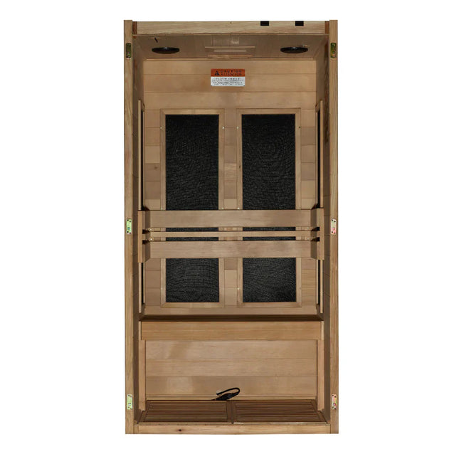 Dynamic Veneto 1-2 Person Low EMF (Between 5-10MG) Far Infrared Sauna (Canadian Hemlock)