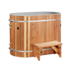 Dynamic Cold Therapy DCT Oval Barrel Tub (50-P) Pacific Cedar - 3/4 IN-OUT without Motor