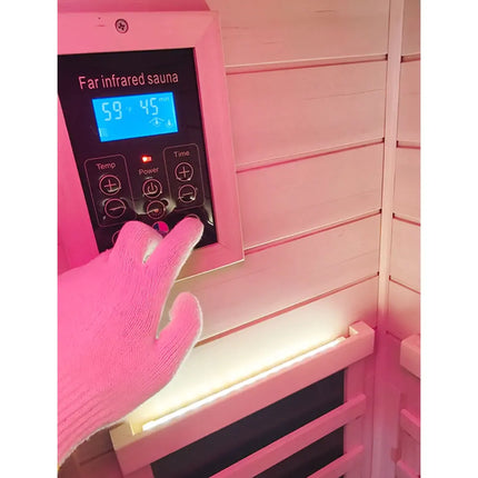 909MX Mini 1 Person Infrared Sauna with 270° Panoramic Glass