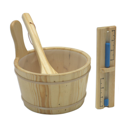 Golden Designs 2025 Updated Sundsvall Edition 2 Person Traditional Sauna - Canadian Red Cedar Interior and Pacific Premium Clear Cedar Exterior – included sauna bucket, ladle and sand timer