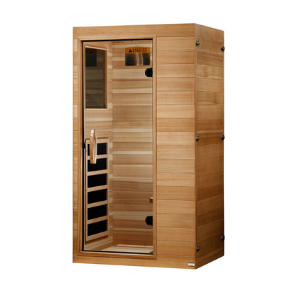 Dynamic Sicily Elite 1-Person (Compact) Ultra Low EMF FAR Infrared Sauna (Pacific Cedar) - right view