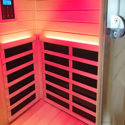 909MX Mini 1 Person Infrared Sauna with 270° Panoramic Glass
