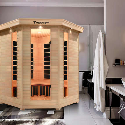 6 Person Indoor Infrared Full Spectrum Sauna | Medical 6 Plus™