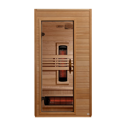 Dynamic Martin 1-2-Person Full Spectrum Near Zero EMF FAR Infrared Sauna – front view