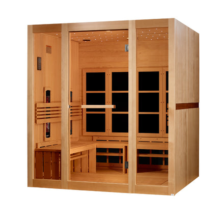 Golden Designs 8 Person Full Spectrum Near Zero EMF FAR IR Sauna